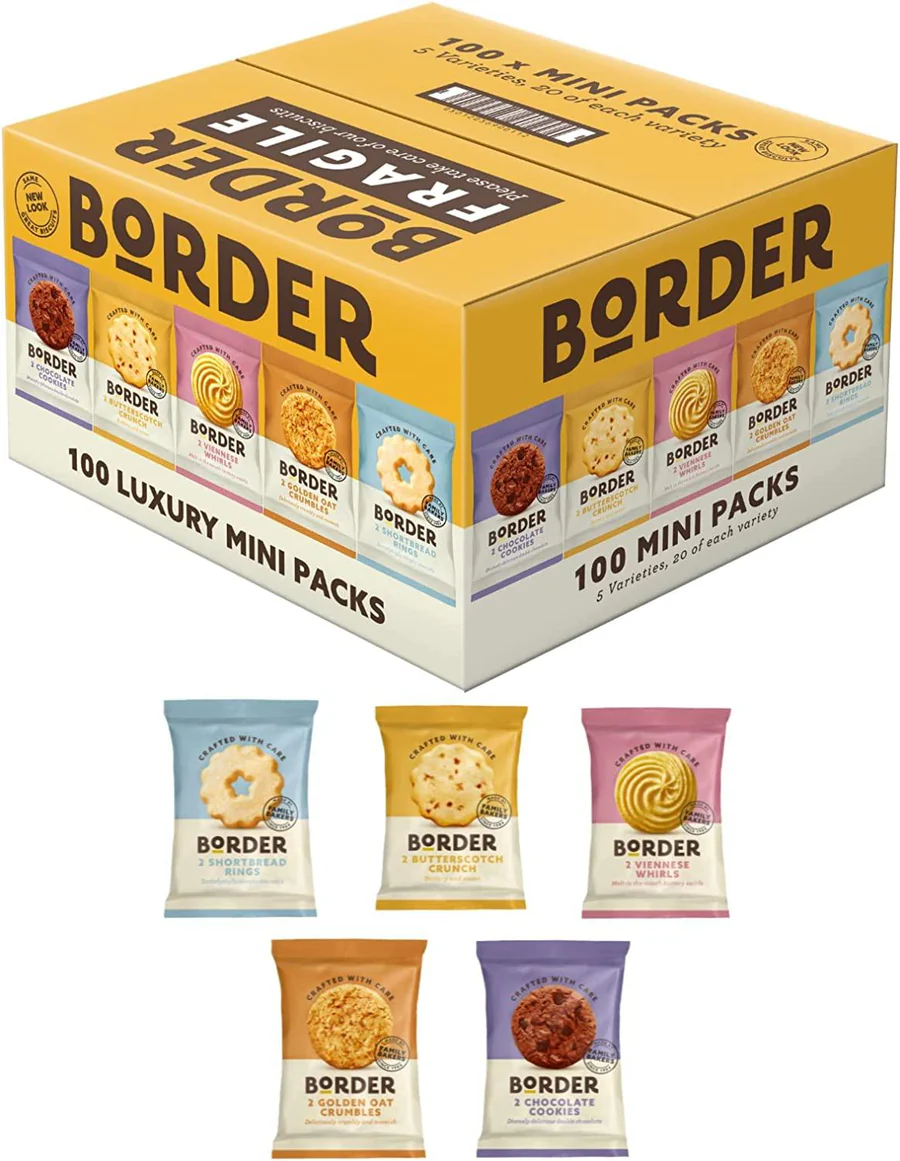 Border Luxury Mini Pack 100 Biscuits 5 Variety (1 Box) - Image 4