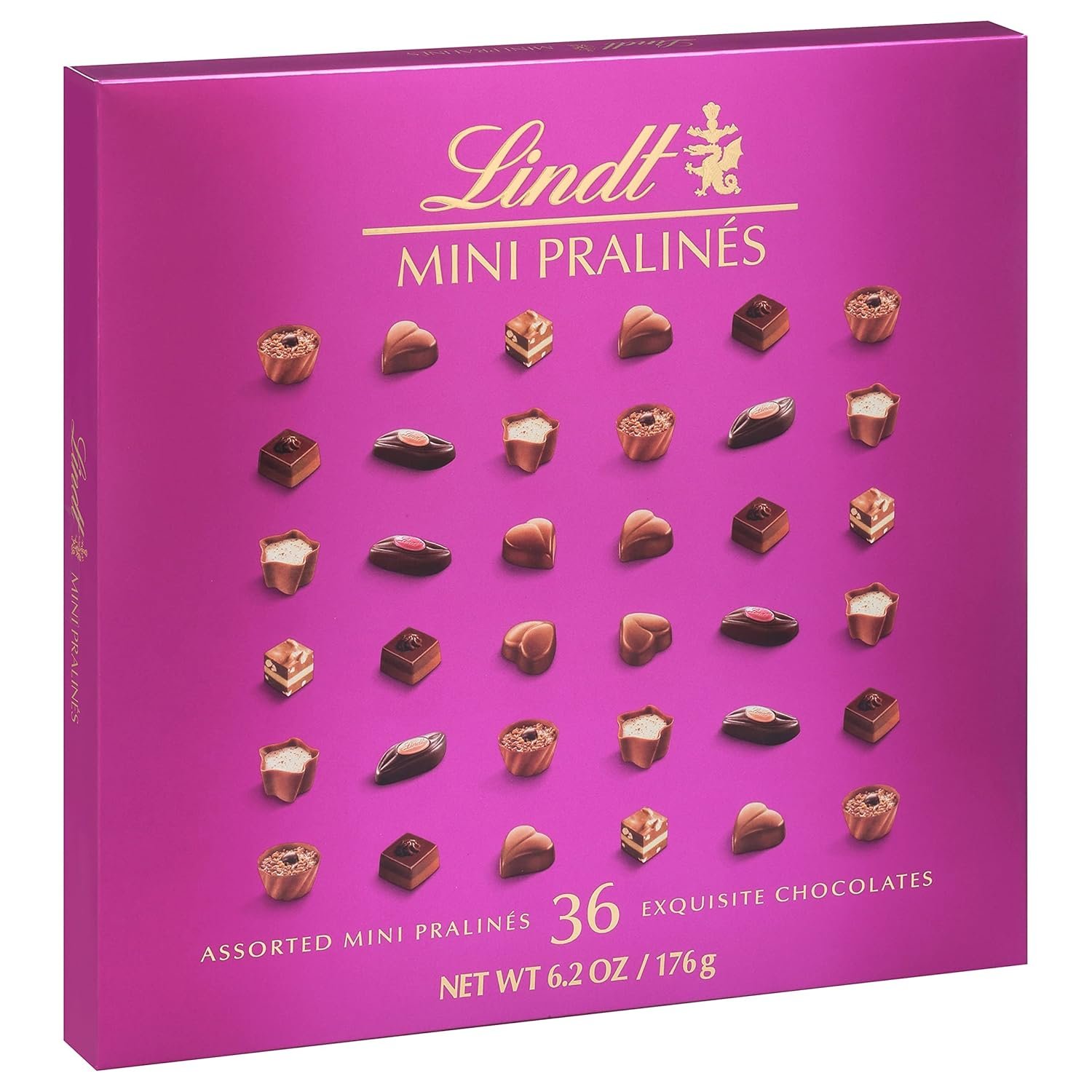 Lindt Mini Pralines, Assorted Chocolate Pralines with Premium Filling, Christmas Candy, 36 Count, 6.2 oz Box - Image 5